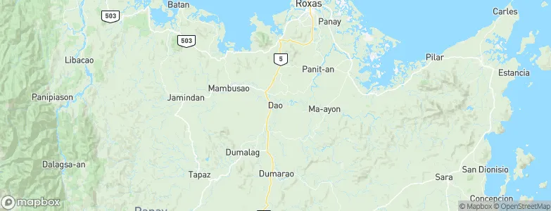 Dao, Philippines Map