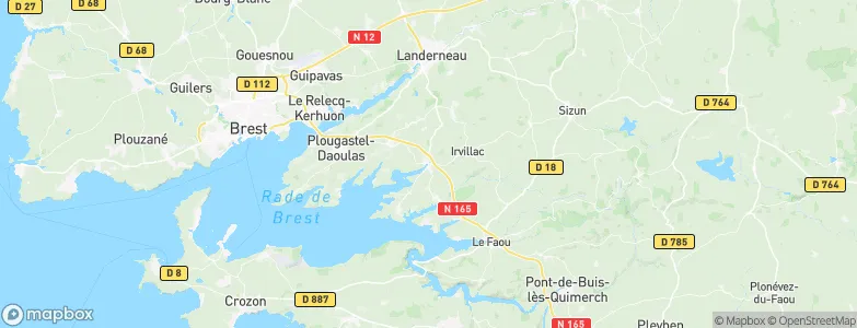 Daoulas, France Map