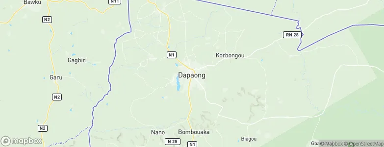 Dapaong, Togo Map