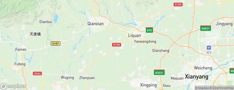 Daqiang, China Map