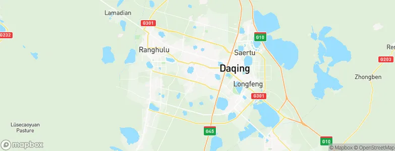 Daqing, China Map