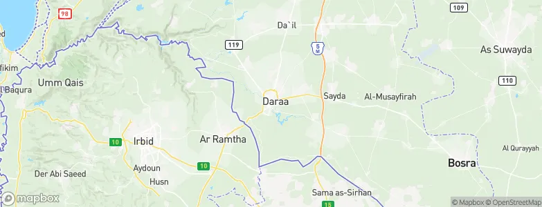 Dar‘ā, Syria Map
