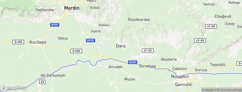 Dara, Turkey Map