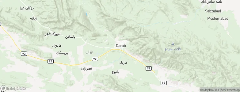 Dārāb, Iran Map