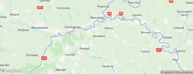 Darabani, Romania Map