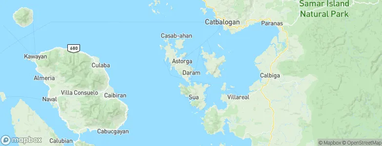 Daram, Philippines Map