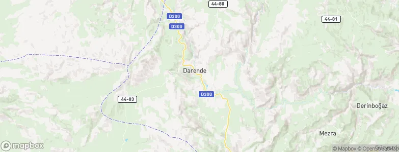 Darende, Turkey Map