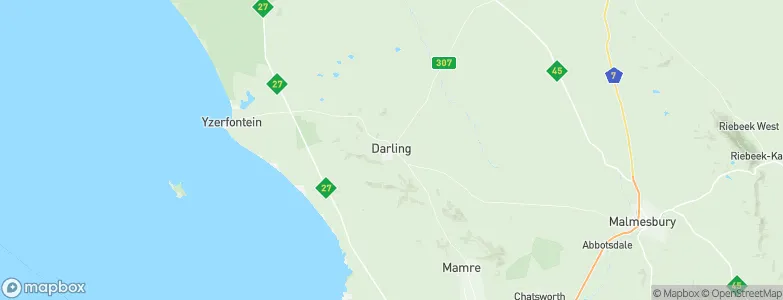 Darling, South Africa Map