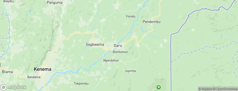 Daru, Sierra Leone Map