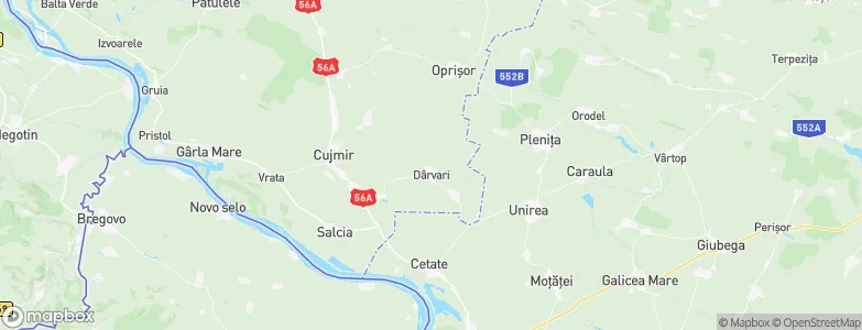Dârvari, Romania Map