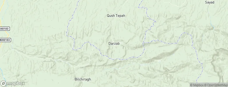 Darzāb, Afghanistan Map