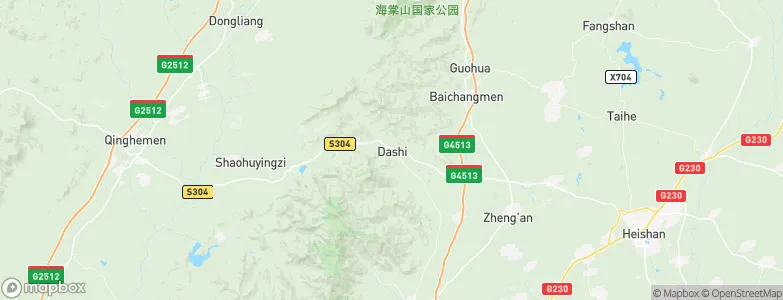 Dashi, China Map