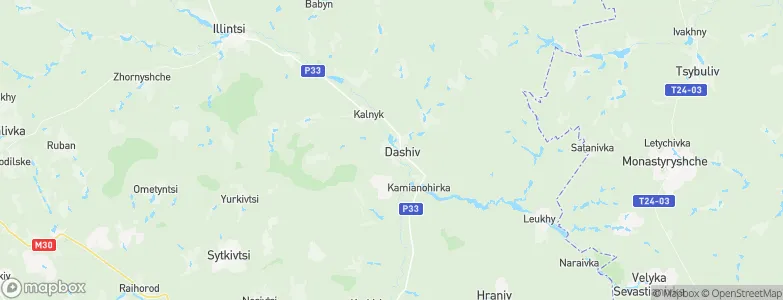 Dashiv, Ukraine Map