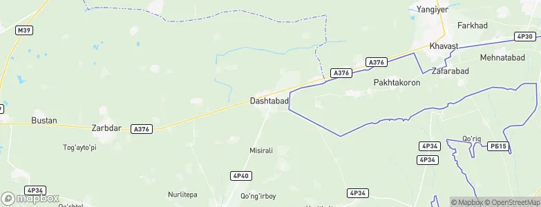 Dashtobod, Uzbekistan Map