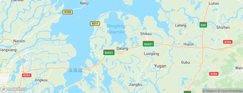 Datang, China Map
