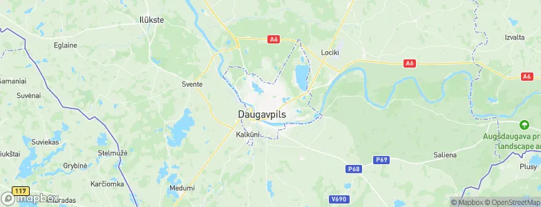 Daugavpils, Latvia Map