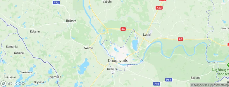 Daugavpils municipality, Latvia Map