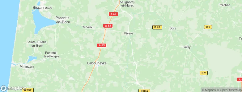 Daugnague, France Map