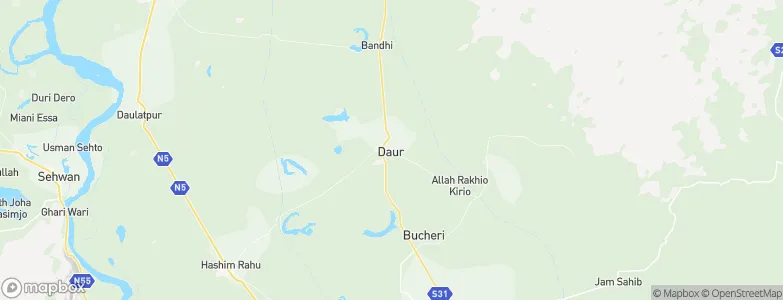 Daur, Pakistan Map