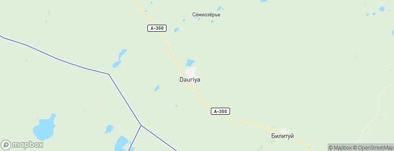 Dauriya, Russia Map