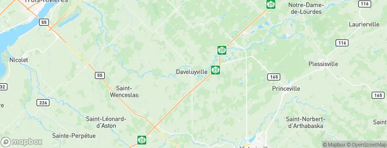 Daveluyville, Canada Map