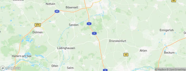 Davensberg, Germany Map