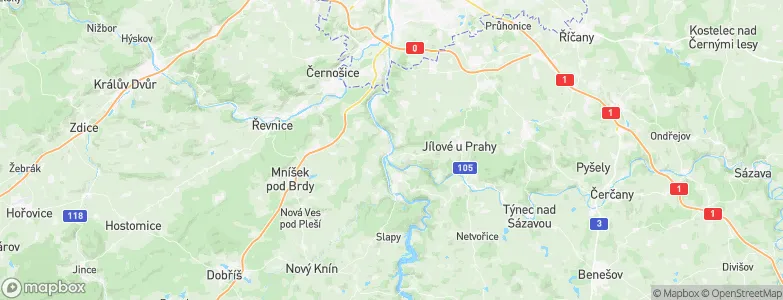 Davle, Czechia Map