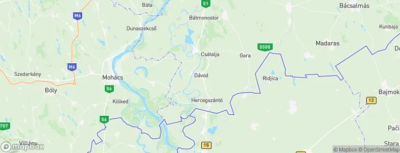 Dávod, Hungary Map
