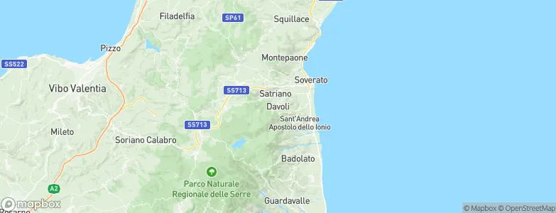 Davoli, Italy Map
