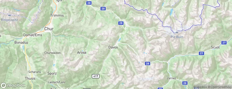 Davos, Switzerland Map