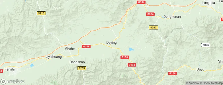 Daying, China Map