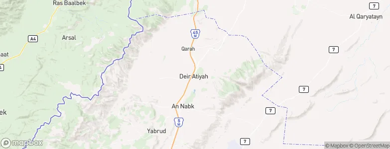 Dayr ‘Aţīyah, Syria Map