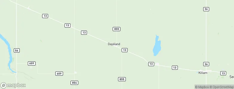 Daysland, Canada Map