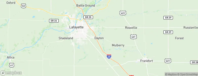 Dayton, United States Map