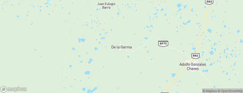 De la Garma, Argentina Map