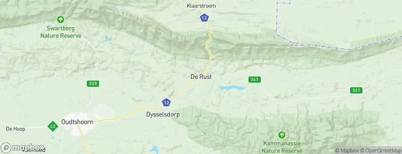 De Rust, South Africa Map