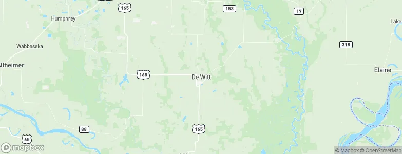 De Witt, United States Map