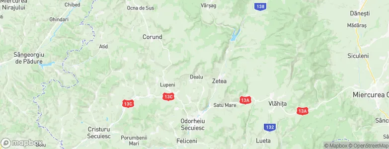 Dealu, Romania Map