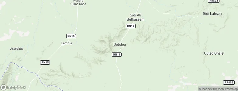 Debdou, Morocco Map