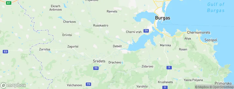 Debelt, Bulgaria Map
