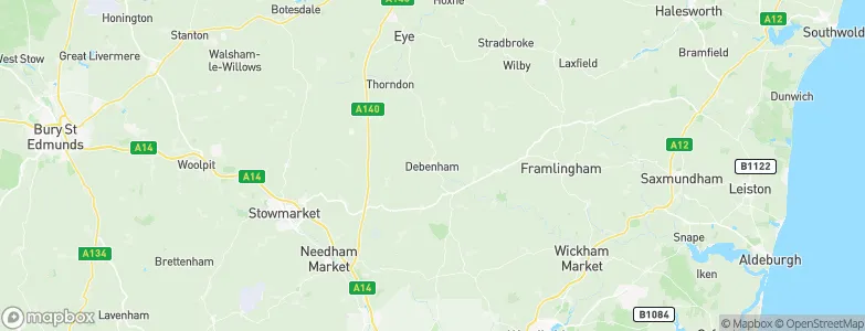 Debenham, United Kingdom Map