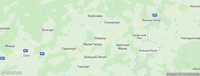 Debesy, Russia Map