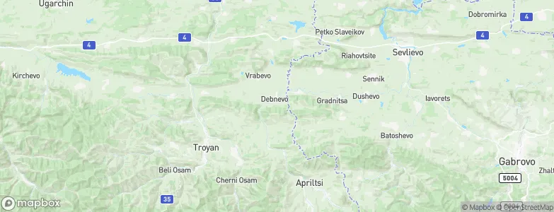 Debnevo, Bulgaria Map