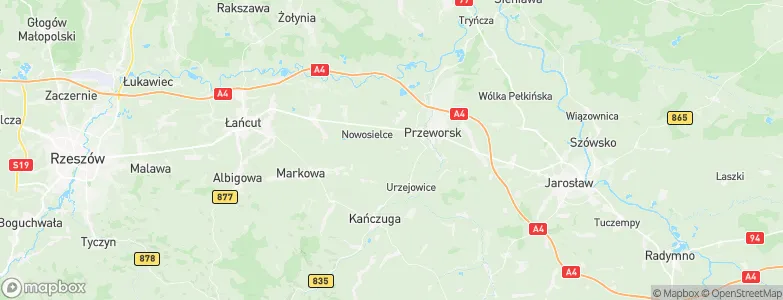 Dębów, Poland Map