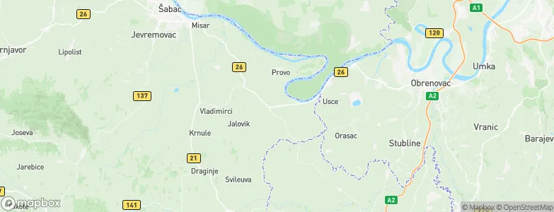 Debrc, Serbia Map