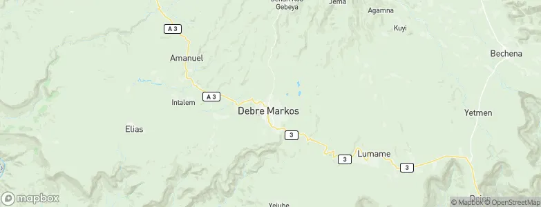Debre Mark’os, Ethiopia Map