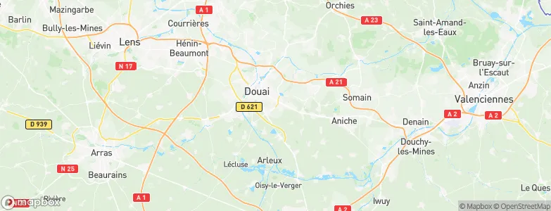 Dechy, France Map