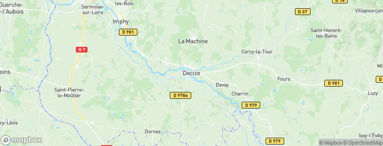 Decize, France Map