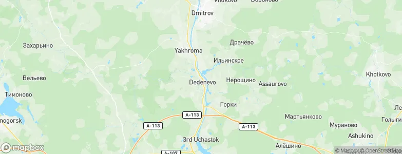 Dedenevo, Russia Map
