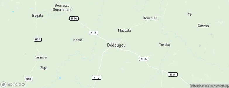 Dédougou, Burkina Faso Map